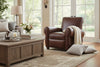 Image of Tribeca Leather Vintage Style Recliner Chair - Luxurious Comfort With Vintage Charm