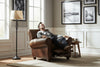 Image of Tribeca Leather Vintage Style Recliner Chair - Luxurious Comfort With Vintage Charm