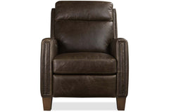 Leland Spanish Moss Dual Power "Quick Ship" Leather Transitional Recliner