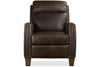 Image of Leland Spanish Moss Dual Power "Quick Ship" Leather Transitional Recliner