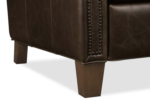Leland Spanish Moss Dual Power "Quick Ship" Leather Transitional Recliner