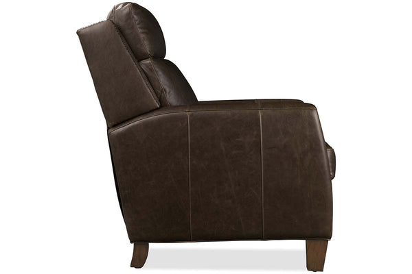 Leland Spanish Moss Dual Power "Quick Ship" Leather Transitional Recliner