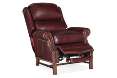 Leo Burgundy "Quick Ship" High Back Recliner