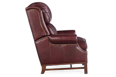 Leo Burgundy "Quick Ship" High Back Recliner