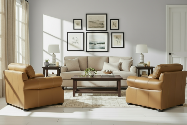 Lex Traditional Leather Club Chair With Nailheads