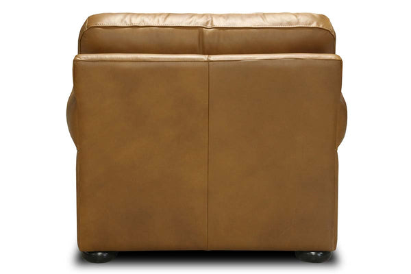 Lex Traditional Leather Club Chair With Nailheads