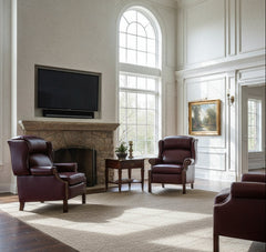 Liam Olmstead "Quick Ship" Traditional Chippendale Wingback Recliner