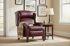 Liam Olmstead "Quick Ship" Traditional Chippendale Wingback Recliner