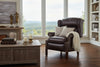Image of Liam Chocolate "Quick Ship" Traditional Chippendale Wingback Recliner