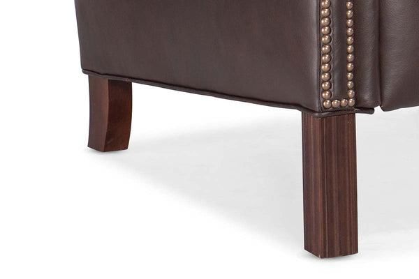 Liam Chocolate "Quick Ship" Traditional Chippendale Wingback Recliner
