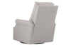 Image of Lilith Fabric Swivel Recliner Chair With Inset Rolled Arms