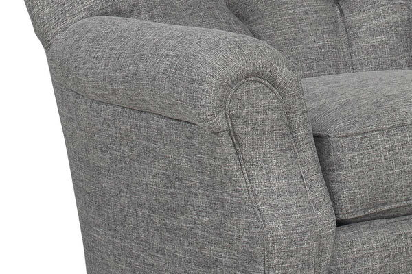 Lindsey Tufted Fabric "Hybrid" Chair With Power Footrest