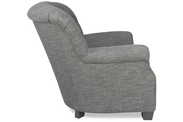 Lindsey Tufted Fabric "Hybrid" Chair With Power Footrest