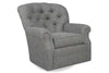 Image of Lindsey 8-Way Hand Tied Fabric Tufted Back 360 Swivel Accent Chair