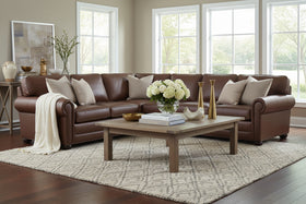 Sheffield Oversized Leather Sectional Sofa