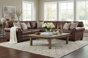 Sheffield Oversized Leather Sectional Sofa