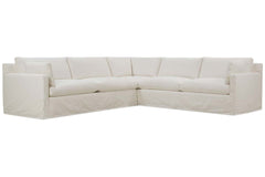 Liza 2-Piece Slipcovered Sectional (As Configured)