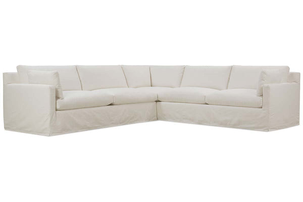 Liza Track Arm Slipcovered Sectional