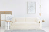 Image of Liza I 88 Inch Single Bench Seat Slipcovered Sofa