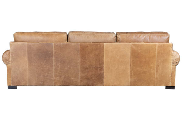Lloyd 111 Inch Transitional Leather Pillowback Sofa