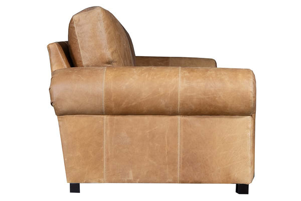 Lloyd 111 Inch Transitional Leather Pillowback Sofa