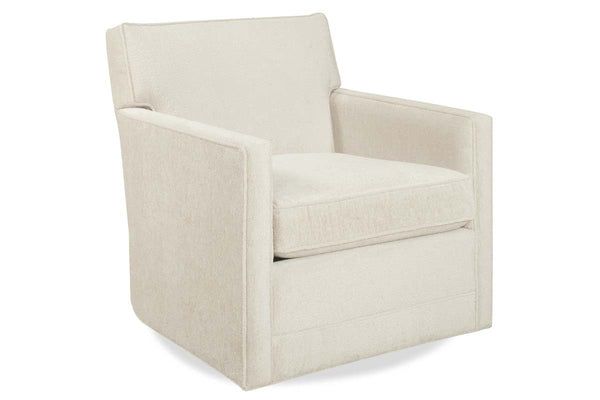 Lola Contemporary 8-Way Hand Tied Fabric 360 SWIVEL/GLIDER Tight Back Accent Chair