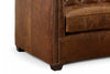 Image of London Leather Tufted Chair And 1/2