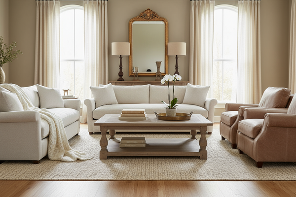 Lowell 98 Inch Fabric Single Bench Cushion Upholstered Sofa