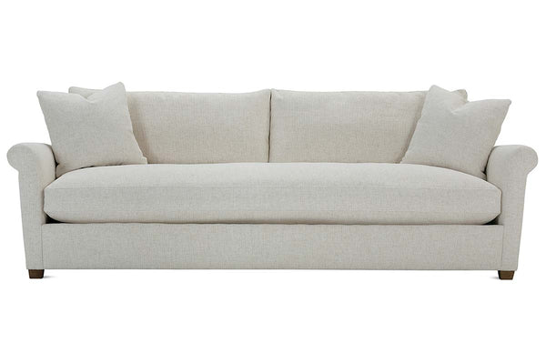 Lowell 98 Inch Fabric Single Bench Cushion Upholstered Sofa