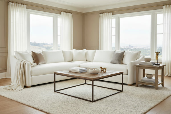 Luca Bench Seat Fabric Sectional