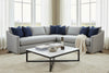 Image of Luca Bench Seat Fabric Sectional