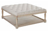 Image of Pierce "Quick Ship" 42 Inch Square Tufted Top Ottoman