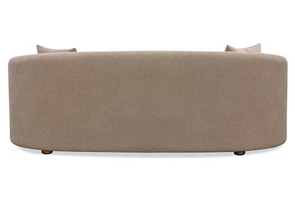 Luna Toast 96 Inch "Quick Ship" Oversized Bench Seat Fabric Sofa