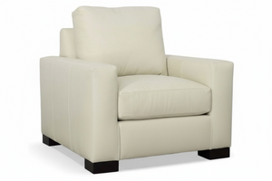 Lux Leather Modern Club Chair