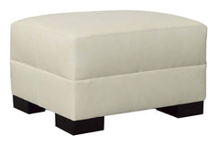Lux Modern Leather Ottoman