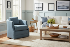 Lynne 8-Way Hand Tied Contemporary Fabric Pillow Back Accent Tub Style Chair