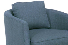 Lynne 8-Way Hand Tied Contemporary Fabric Pillow Back Accent Tub Style Chair