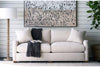 Image of Macy 88 Inch "Quick Ship" Fabric Upholstered 2 Cushion Track Arm Sofa