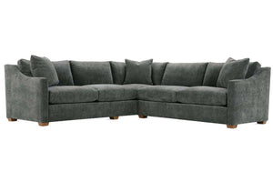 Macy Pepper "Quick Ship" Two Piece Pillow Back Sectional (As Configured)
