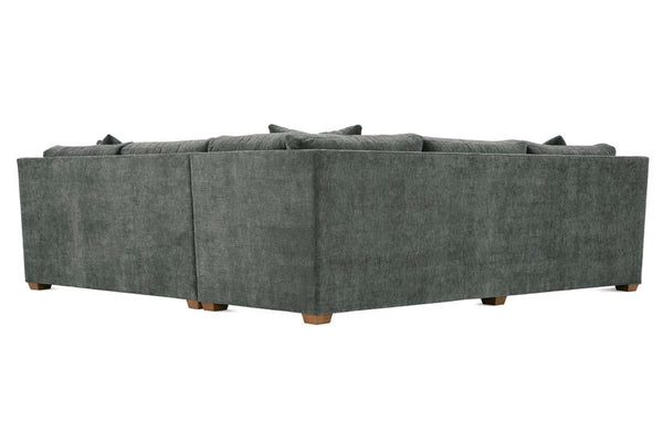 Macy Pepper "Quick Ship" Two Piece Pillow Back Sectional (As Configured)