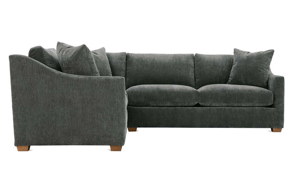 Macy Pepper "Quick Ship" Two Piece Pillow Back Sectional (As Configured)