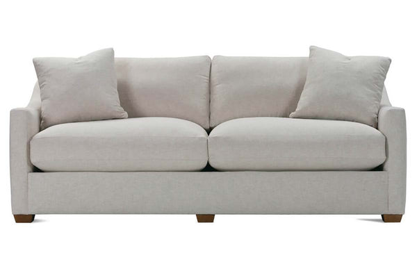 Macy 88 Inch Quick Ship Fabric Upholstered 2 Cushion Track Arm Sofa