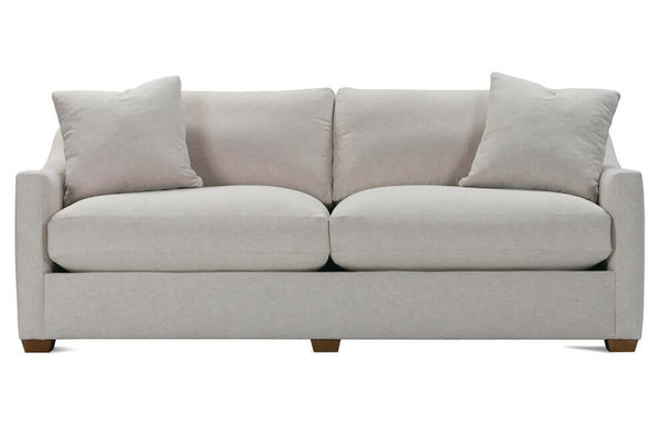 Macy 88 Inch "Quick Ship" Fabric Upholstered 2 Cushion Track Arm Sofa