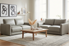 Image of Malone Relaxed Modern Leather Track Arm Loveseat