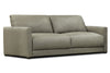 Image of Malone 88 Inch Relaxed Modern Leather Two Cushion Track Arm Sofa