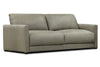 Image of Malone 88 Inch Relaxed Modern Leather Two Cushion Track Arm Sofa