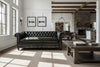 Image of Manchester Loveseat Chesterfield Style With Single Bench Seat (Photo For Style Only)