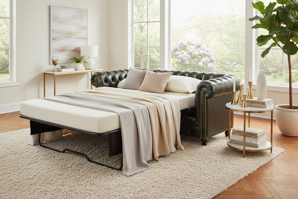 Manchester 88 Inch Chesterfield Queen Sleeper Sofa