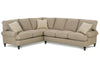 Image of Marie Traditional 2 Piece Tall Back Fabric Sectional Sofa (As Configured)