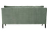 Image of Marjorie 71 Inch "Quick Ship" Single Bench Seat Sage Green Velvet Apartment Sofa